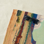 メイナード・ディクソンによるナバホの広い土地 ビーチタオル (インサイチュ)