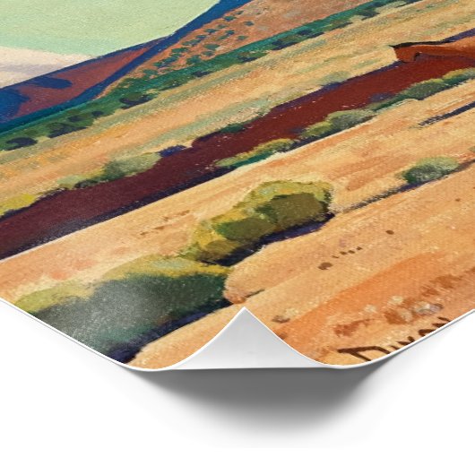 メイナード・ディクソンによるナバホの広い土地 ポスター (コーナー)