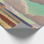 メイナード・ディクソンによるナバホの広い土地 ラッピングペーパー (角)