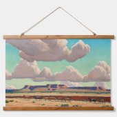 メイナード・ディクソンによるナバホの広い土地 吊り下げ型タペストリー (正面)