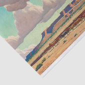 メイナード・ディクソンによるナバホの広い土地 薄葉紙 (詳細)