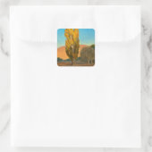 メイナード・ディクソンによるポプラへの光の移動 スクエアシール (バッグ)