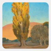 メイナード・ディクソンによるポプラへの光の移動 スクエアシール (正面)