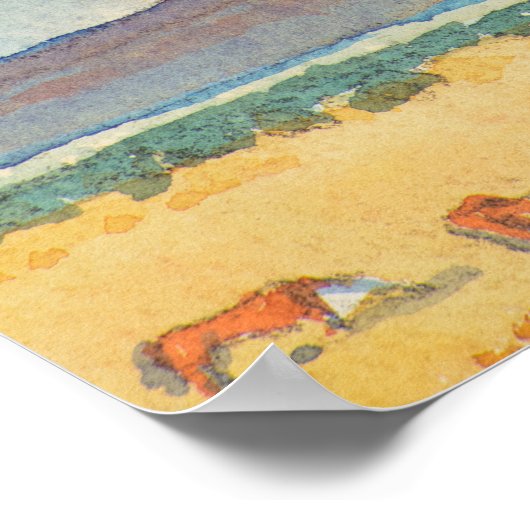 メイナード・ディクソンによるメサへの雨 ポスター (角)