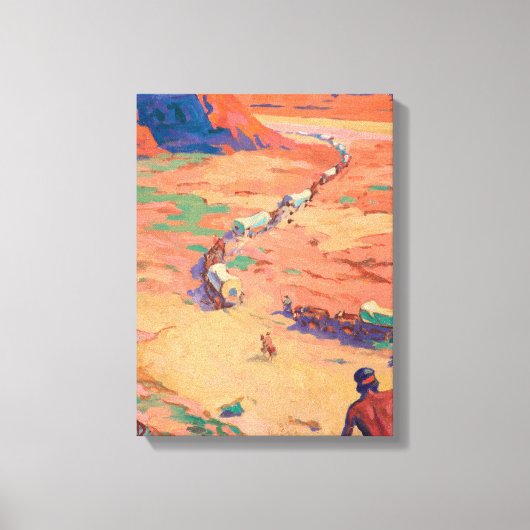 メイナード・ディクソンによる侵入者の偵察 キャンバスプリント (正面)