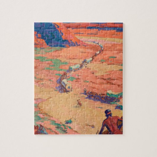 メイナード・ディクソンによる侵入者の偵察 ジグソーパズル (縦)