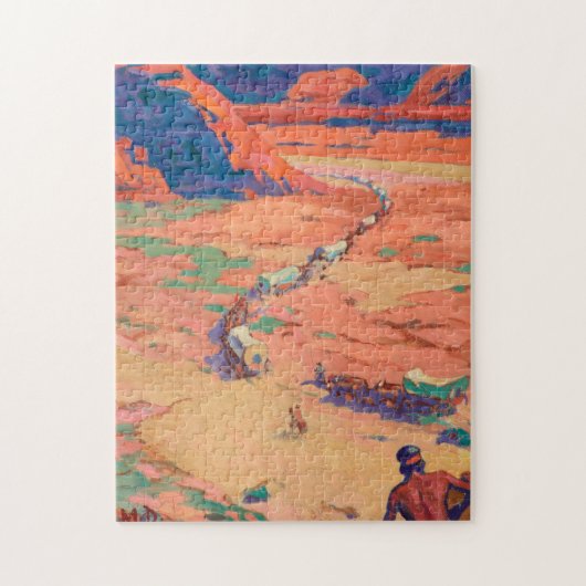 メイナード・ディクソンによる侵入者の偵察 ジグソーパズル (縦)