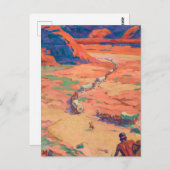 メイナード・ディクソンによる侵入者の偵察 ポストカード (正面/裏面)