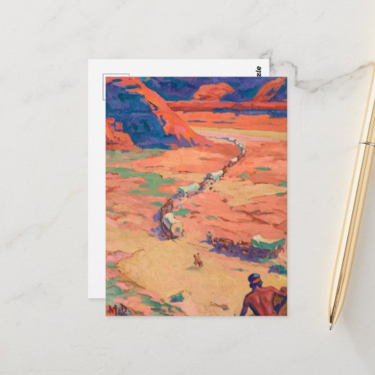 メイナード・ディクソンによる侵入者の偵察 ポストカード (正面/裏面インサイチュ)