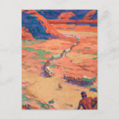 メイナード・ディクソンによる侵入者の偵察 ポストカード (正面)