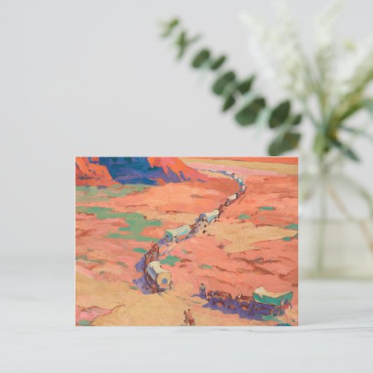 メイナード・ディクソンによる侵入者の偵察 ポストカード (スタンド正面)