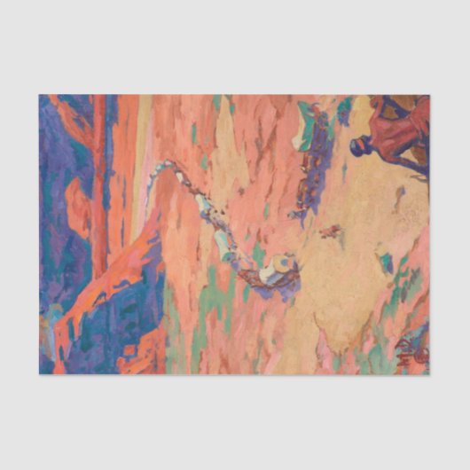 メイナード・ディクソンによる侵入者の偵察 薄葉紙 (正面)