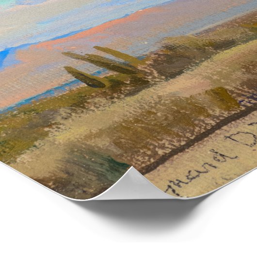 メイナード・ディクソンによる夏の午後の雲 ポスター (角)