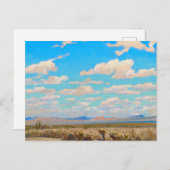 メイナード・ディクソンによる夏の午後の雲 ポストカード (正面/裏面)