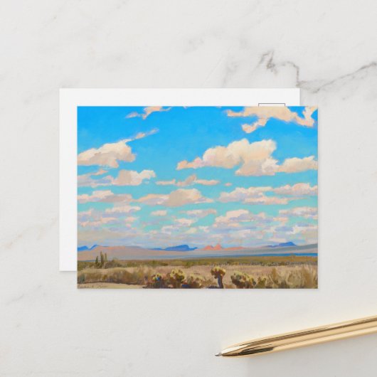 メイナード・ディクソンによる夏の午後の雲 ポストカード (正面/裏面インサイチュ)