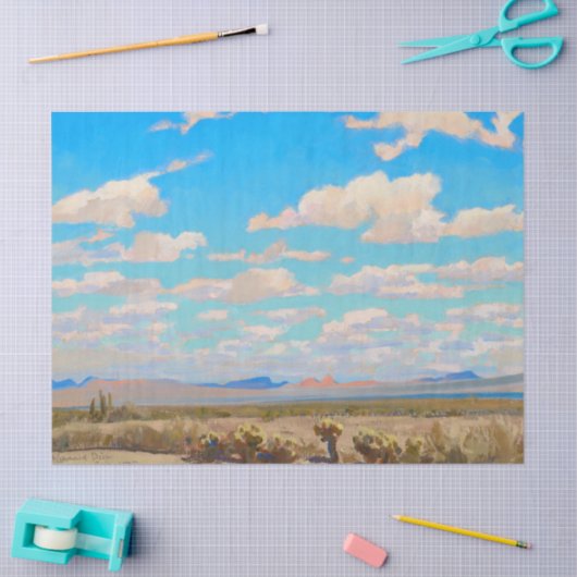 メイナード・ディクソンによる夏の午後の雲 薄葉紙 (クラフト)