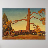 メイナード・ディクソンによる尾根の上 ポスター (正面)