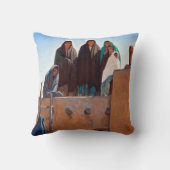 メイナード・ディクソンによる屋上からのウォッチャー クッション (裏面)