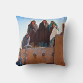 メイナード・ディクソンによる屋上からのウォッチャー クッション (正面)