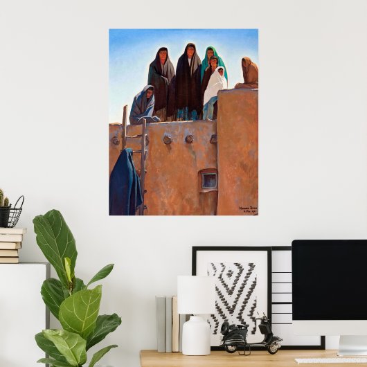 メイナード・ディクソンによる屋上からのウォッチャー ポスター (ホームオフィス)