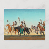 メイナード・ディクソンによる戦士のパレード シーズンポストカード (正面)