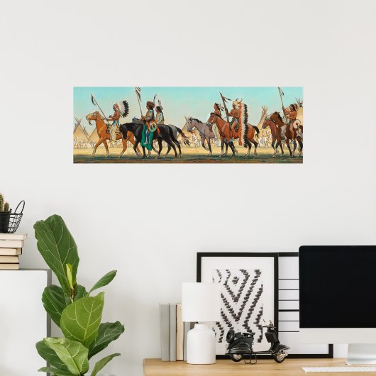 メイナード・ディクソンによる戦士のパレード ポスター (ホームオフィス)