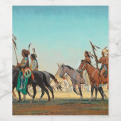 メイナード・ディクソンによる戦士のパレード ワインラベル (シングルラベル)