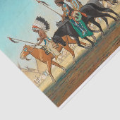 メイナード・ディクソンによる戦士のパレード 薄葉紙 (詳細)