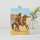 メイナード・ディクソンによる旧カリフォルニアのランチェロ サンキューカード (スタンド正面)