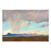 メイナード・ディクソンによる湾への雨 フォトプリント (正面)