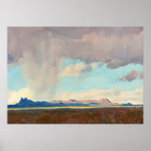 メイナード・ディクソンによる湾への雨 ポスター (正面)