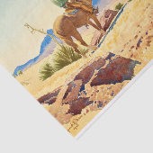 メイナード・ディクソンによる馬のカウボーイズ 薄葉紙 (詳細)