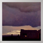 メイナード・ディクソンによる「午後遅く」西洋美術 ポスター (正面)