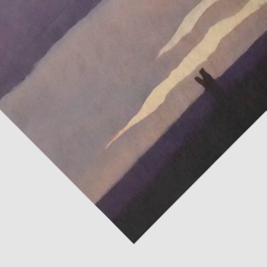 メイナード・ディクソンによる「午後遅く」西洋美術 薄葉紙 (詳細)