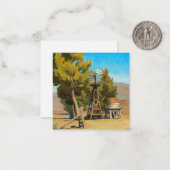 メイナード・ディクソンのネバダ州カーソン、ランチ・ウィンドミル ノートカード (正面/裏面インサイチュ)