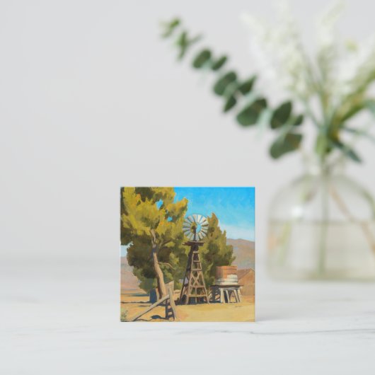 メイナード・ディクソンのネバダ州カーソン、ランチ・ウィンドミル ノートカード (スタンド正面)