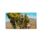 メイナード・ディクソンのネバダ州カーソン、ランチ・ウィンドミル ラベル (正面)