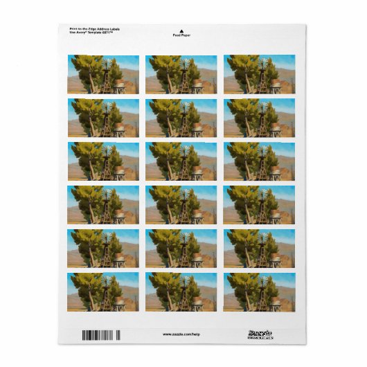 メイナード・ディクソンのネバダ州カーソン、ランチ・ウィンドミル ラベル (フルシート)