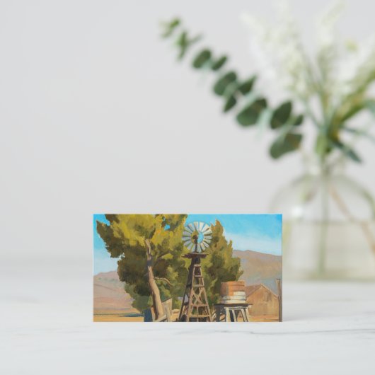 メイナード・ディクソンのネバダ州カーソン、ランチ・ウィンドミル 名刺 (スタンド正面)