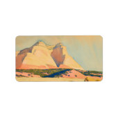 メイナード・ディクソンのユタ州山・カルメルの眺め ラベル (正面)