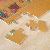 メイナード・ディクソンの町と崖 ジグソーパズル (側面)