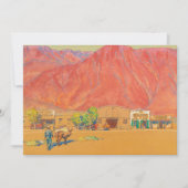 メイナード・ディクソンの町と崖 招待状 (正面)