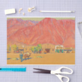 メイナード・ディクソンの町と崖 薄葉紙 (クラフト)