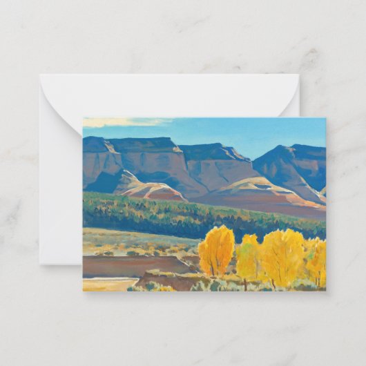 メイナード・ディクソンの穏やかな朝 ノートカード (正面)