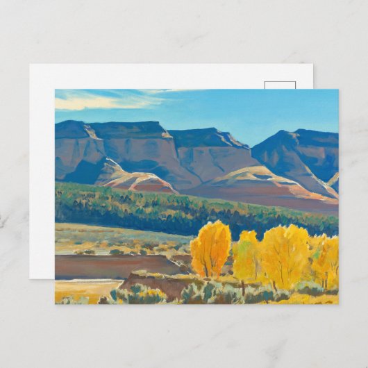 メイナード・ディクソンの穏やかな朝 ポストカード (正面/裏面)