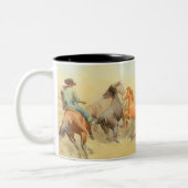 メイナード・ディクソンの競走馬 ツートーンマグカップ (左)