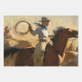 メイナード・ディクソンの「ドラッグをフォギングする」 ラッピングペーパーシート (正面)