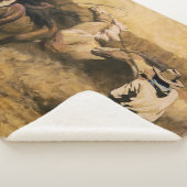 メイナード・ディクソンの『ローピン・パロミノ』 シェルパブランケット (3/4)