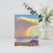 メイナード・ディクソンの「干ばつと豪雨」 ポストカード (スタンド正面)