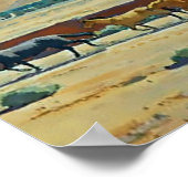 メイナード・ディクソン著「ナバホの荒野」 ポスター (角)